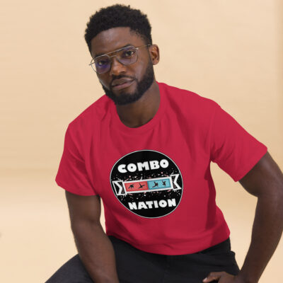 Combo Nation 3D Glasses T-Shirt Herren Retro Circle